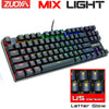 RGB Mix Backlit 87 104 Anti-ghosting Wired Gaming Keyboard