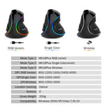 6 Buttons Ergonomics Vertical Gaming Mouse