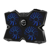 Laptop Gaming Cooler Stand with Four Fan and 2 USB Ports for 14-17inch Laptop