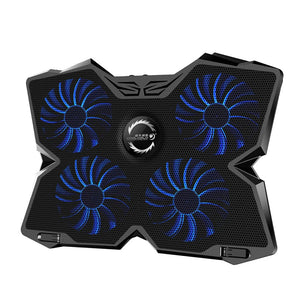 Laptop Gaming Cooler Stand with Four Fan and 2 USB Ports for 14-17inch Laptop