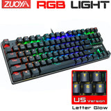 RGB Mix Backlit 87 104 Anti-ghosting Wired Gaming Keyboard