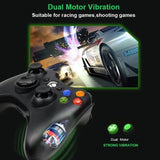 Wired Game Controller For Xbox 360 with Dual-Vibration Turbo