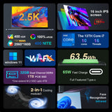 Ninkear N16 Pro 16" Laptop with 2.5K 165Hz Intel Core i7-13620H