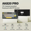 Gasket-mounted Bluetooth Mechanical Keyboard with TFT Screen