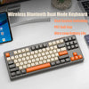 87 Keys Bluetooth Wireless Keyboard with Rainbow-light