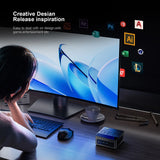 Mini PC Ryzen 5 5600U Colorful Lighting Gaming Desktop