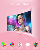 27inch Curved Pink Gaming Monitor