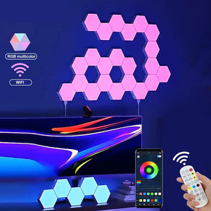 RGB Smart Hexagonal Wall Lamp