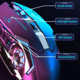 Rechargeable Wireless Silent Gaming Mouse