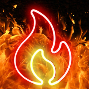 Fire Flame Neon Sign