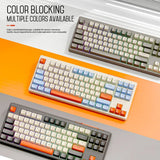 87 Keys Bluetooth Wireless Keyboard with Rainbow-light