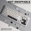 66-Key CNC Aluminum Knob Wireless Keyboard