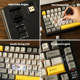 Gasket-mounted Bluetooth Mechanical Keyboard with TFT Screen