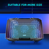 COOLCOOLD Laptop Cooling Pad for 12-17 Inch with Phone Holder