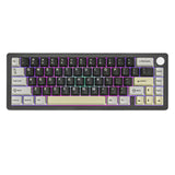 66-Key CNC Aluminum Knob Wireless Keyboard