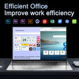15.6" Inch Windows 11 Pro N5095 1920x1080 Gaming Laptop with Fingerprint Unlock