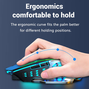 Rechargeable Wireless Silent Gaming Mouse