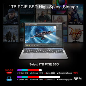 Ninkear N16 Pro 16" Laptop with 2.5K 165Hz Intel Core i7-13620H