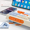 87 Keys Bluetooth Wireless Keyboard with Rainbow-light