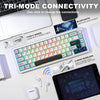 66-Key CNC Aluminum Knob Wireless Keyboard