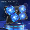 Laptop Gaming Cooler Stand with Four Fan and 2 USB Ports for 14-17inch Laptop