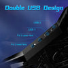 Laptop Gaming Cooler Stand with Four Fan and 2 USB Ports for 14-17inch Laptop